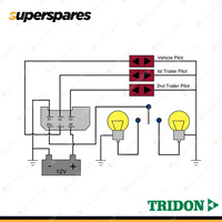 Tridon 6 Pin Electronic Flasher 12 Volt Load Sensitive 2 + 1 + 1 (8) x 21 Watt