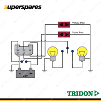 Tridon 6 Pin Electronic Flasher 24 Volt Load Sensitive 3 + 1 (8) x 21 Watt