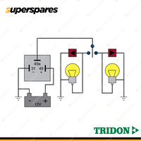 Tridon 3 Pin LED Electronic Flasher 12V Load Sensitive More Load Rating