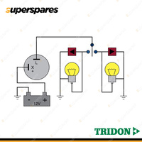 Tridon 2 Pin Electro Mechanical Flasher 12 Volt 1 to 10 x 25 Watt