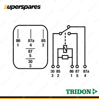 Tridon 5 Pin Micro Relay 24 Volt 10Amp (NO) / 5Amp (NC) Changeover Resistor