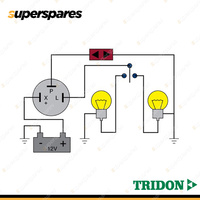 Tridon 3 Pin Electro Mechanical Flasher 12 Volt 1 to 6 x 25 Watt Blister Pack