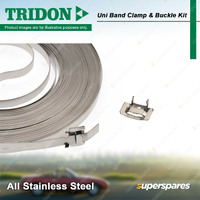 Tridon Uni Band Clamp & Buckle Kit - 12.7mm x 0.65mm x 30m Roll 316 Stainless