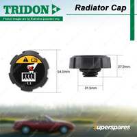 Tridon Radiator Cap for Kia Cerato BD Niro EV Picanto JA Seltos Sportage QL