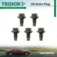 5Pcs Tridon Oil Drain Plugs for Alfa Romeo 159 Brera Spider 939 2.2L 2006-2011