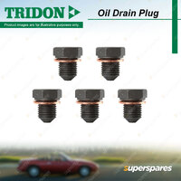 5Pcs Tridon Oil Drain Plugs for Audi A1 8X A3 8V1 8V7 8VA 8VE 8VF 8VK 8VM 8VS