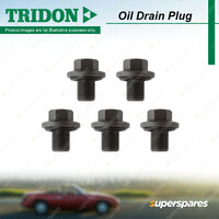 5Pcs Tridon Oil Drain Plugs for HSV GTS VT 5.7L 8cyl 220kW V8 1997-1999