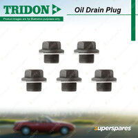 5x Tridon Oil Drain Plugs for Porsche Boxster 986 987 Cayman 2.7L 2.9L 3.2L 3.4L