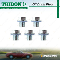 5Pcs Tridon Oil Drain Plugs for Ford Escape ZB ZC ZD 2.3L 2004-2013