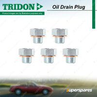 5Pcs Tridon Oil Drain Plugs for Mazda 3 BM BN 2 DE DH DJ DL DY 6 GG GJ GL GY