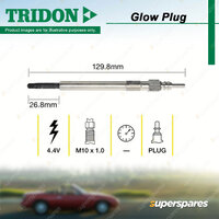 Tridon Glow Plug for Audi A1 8X A3 8P 8V A4 8K B8 B9 A5 8T A6 C7 A7 4G A8 D4