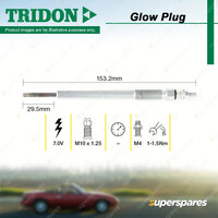 Tridon Glow Plug for Toyota Fortuner Hilux GUN125R GUN126R Prado GDJ150R GDJ151R