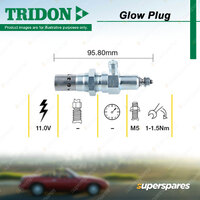 Tridon Glow Plug for Fiat Ducato 230 244 2.8L 4cyl 94kW 8140.43S 2000-2014