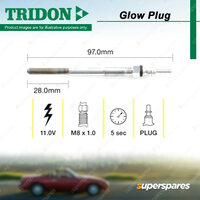 Tridon Glow Plug for Peugeot 4007 GP 2.2L 4cyl 115kW 4HN 4HK 2007-2013