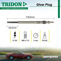 Tridon Glow Plug for Fiat 500 312 Punto 199 1.3L 4cyl 55kW 66kW 2006-2009