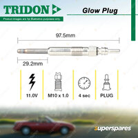 Tridon Glow Plug for Jeep Cherokee XJ 2.5L 4cyl 85kW ENC 1996-2001 M10 x 1