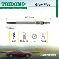 Tridon Glow Plug for Volkswagen Golf MKVI 5K1 AJ5 Jetta MultiVan Passat CC Polo