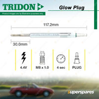 Tridon Glow Plug for Skoda Octavia 1Z3 1Z5 1.9L 2.0L 4cyl 2004-2013 M8 x 1