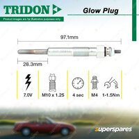 Tridon Glow Plug for Toyota Celica RA40 LiteAce CM20 CM35 CM36 Tarago CR21