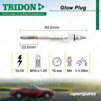 Tridon Glow Plug for Ford Courier PC EconoVan Transit VE VF VG VF VG