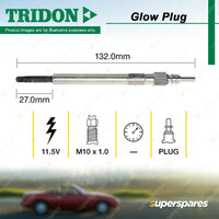 Tridon Glow Plug for Volkswagen LT 28-46 2DD 2DA 2DH 2DF 2DC 2DG 2DM 2DL 2.8L