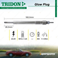 Tridon Glow Plug for Toyota Dyna 400 XZU4 XZU3 XZU411 4.6L 4.9L 2000-2006