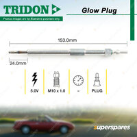 Tridon Glow Plug for Ssangyong Rexton GAB 2.7L 5cyl D27DT 2003-2012