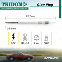 Tridon Glow Plug for Audi A3 8P1 8PA A4 B7 8EC 8ED 2.0L 4cyl 2006-2013