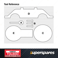 Toledo Timing Tool Kit for Holden Astra AH TS Vectra ZC Zafira TT