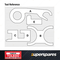 Toledo Timing Tool Kit for Holden Calibra YE95 Vectra JR JS ZC 2.5L 2.6L 3.2L