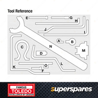 Toledo Timing Tool Kit for Ford Courier PC Econovan JD 2.2L R2 1984-1997