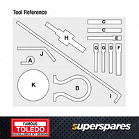 Toledo Timing Tool Kit for Ford Fiesta WS WT 1.6L HHJ HXJ 2009-2013 11 Pcs