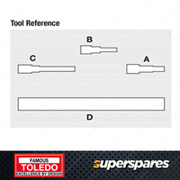 Toledo Timing Tool Kit for Ford Fiesta WP WQ WS Focus LR LS LT LV Mondeo Transit