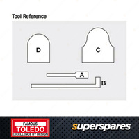 Toledo Timing Tool Kit for Holden Astra AH TR TS Barina XC Tigra XC Vectra JR JS