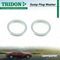 2Pcs Tridon Drain Plug Seals for Subaru Liberty BM BM9 BN BN9 BR BR9 BRM