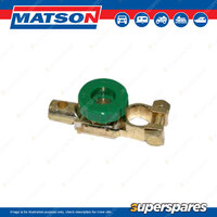 Matson Battery Terminal Isolator Cut Off Kill Switch Solid Brass Fitting