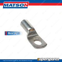 Matson HD Plated Pure Copper Crimp Terminal 000 Gauge 1/2" 60mm Box of 10