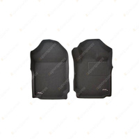 Front Pair Trufit 3D Rubber Mats Kagu for Ford Ranger PX PX2 PX3 2011-2022