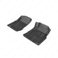 Front + Rear Trufit 3D Rubber Mats Kagu Series for Isuzu Dmax Dual Cab 2012-2020