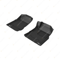 F + R Trufit 3D Rubber Mats Kagu Series for Holden Colorado RG 15-20 Black