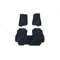 Front + Rear Trufit 3D Rubber Mats Kagu Series for Jeep Gladiator JT 2020-On