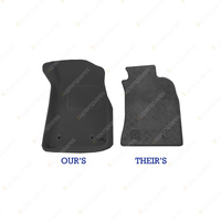 F + R Trufit 3D Rubber Mats Kagu Series for Toyota Hilux Dual Cab 2005-2011