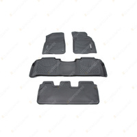 3 Rows Trufit 3D Rubber Mats Maxtrac Series for Lexus LX570 LX450d 2007-2012