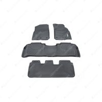 3 Rows Trufit 3D Rubber Mats Maxtrac Series for Lexus LX570 LX450d 2013-2021