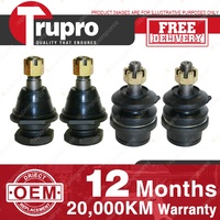 4 Pcs Trupro Lower+upper Ball Joints for NISSAN COMMERCIAL NAVARA 2WD 4WD D40M