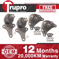 4 Pcs Trupro Lower+upper Ball Joints for TOYOTA HILUX 2WD LN5 YN5 Ser 83-89