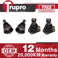 4 Pcs Trupro Lower+upper Ball Joints for HOLDEN HOLDEN HQ HJ HX 71-78