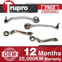 4 Trupro Lower+Upper Control Arms With Ball Joint for VOLKSWAGON PASSAT 98-01