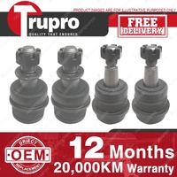 4 Pcs Trupro Lower+upper Ball Joints for JEEP CHEROKEE Inc. Sportwagon