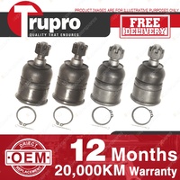 4 Pcs Trupro Lower+upper Ball Joints for HONDA PRELUDE BA4 BA5 1987-91